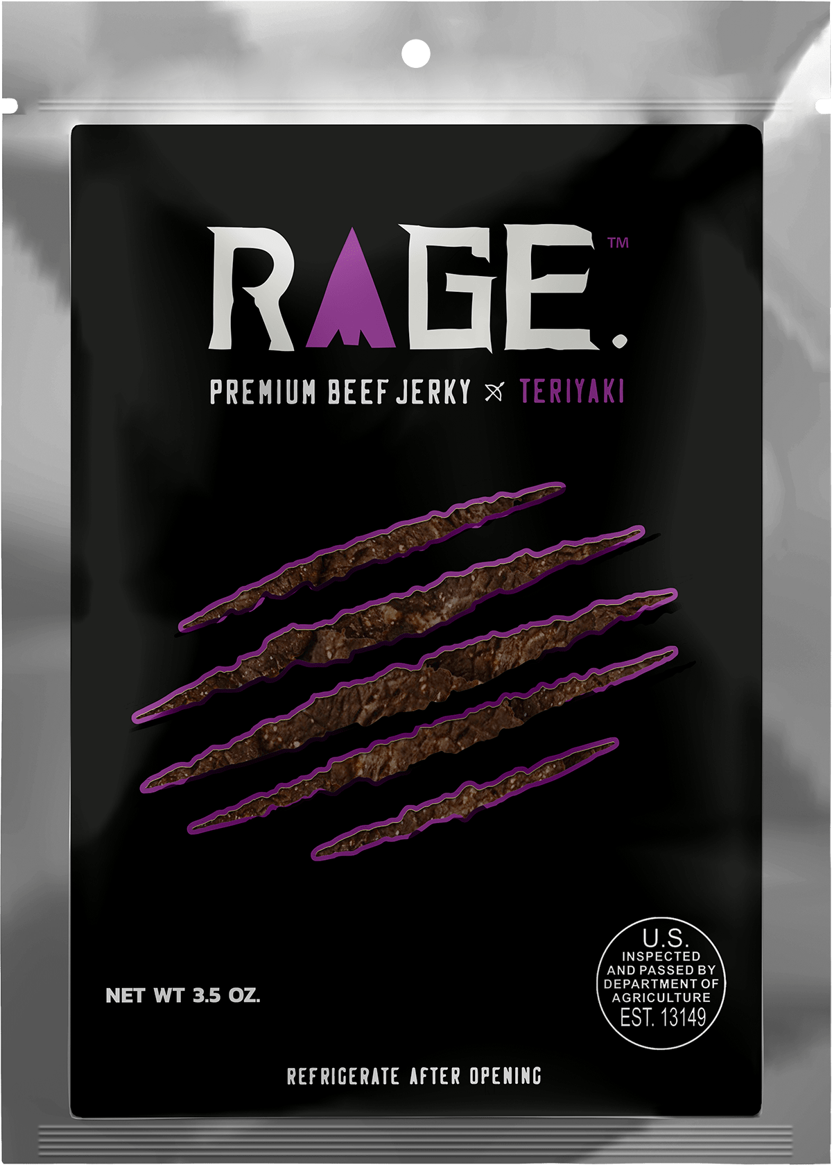 Rage Teriyaki Beef Jerky - 3.5oz