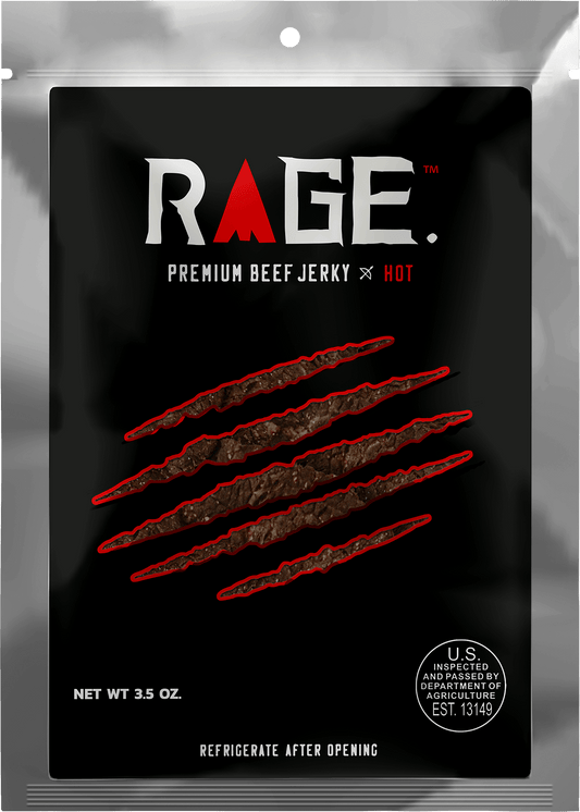 Rage Hot Beef Jerky - 3.5oz